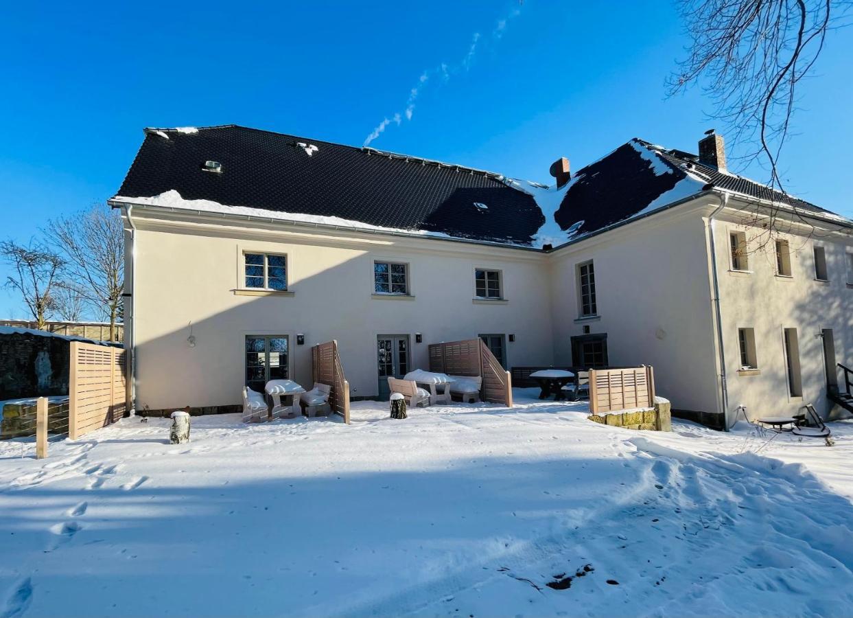 Farmhouse Eckartsberg Im Zittauer Gebirge - Ferienwohnung Mit 2 Schlafzimmern, Terrasse Und Wallbox Mittelherwigsdorf Eksteriør billede